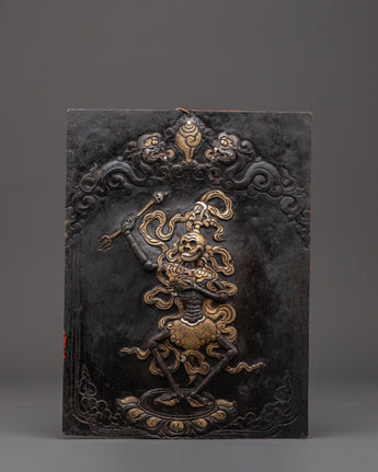 Buddhist wrathful protector wall hanging