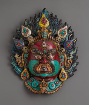 Nepalese tribal wall hanging mask