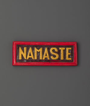 Handcrafted Namaste Wall Hanging Sign