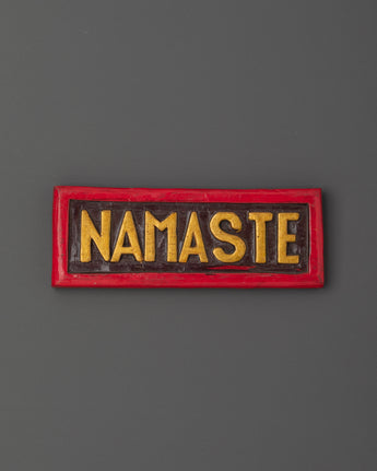 Handcrafted Namaste Wall Hanging Sign