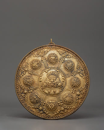 Brass Wall Hanging with Mahakala