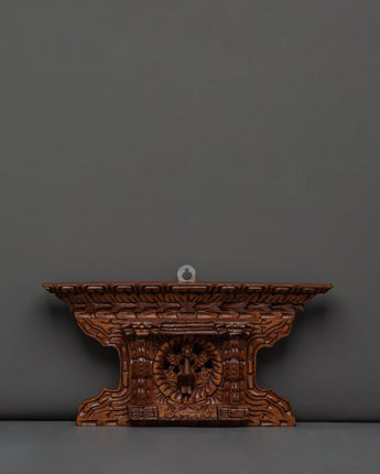 Wooden Peacock Motif Wall Art