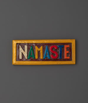 Colorful Namaste Sign Wall Hanging