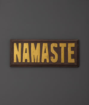 Namaste Wooden Wall Hanging