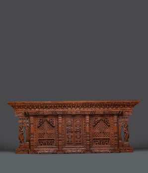 Wooden sculpture art