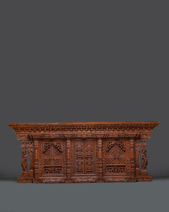 Wooden sculpture art