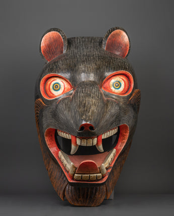 Rat Mask Wooden Wall Hanging