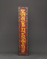 Tibetan mantra wall hanging