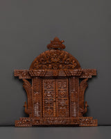 auspicious symbols engraved wall hanging