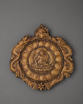 Wall Hanging with Engraved Yellow Dzambhala