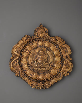 Wall Hanging with Engraved Yellow Dzambhala