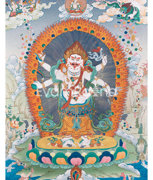 White Mahakala  Thangka