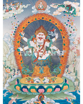 White Mahakala Thangka