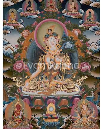 Divine White Tara Thangka