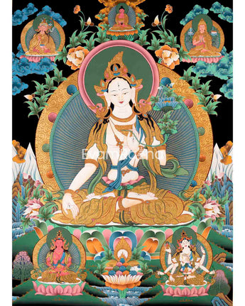 Female White Tara Thangka