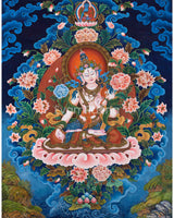 Newari Style White Tara Print