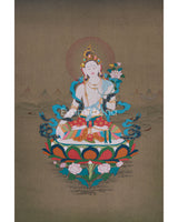 White Tara, Healing Goddess Painting