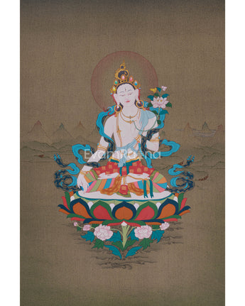 White Tara, Healing Goddess Painting