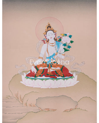 Longevity Goddess, White Tara Thangka