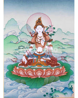 Small White Tara Thangka