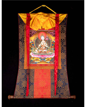 Tibetan White Tara Thangka