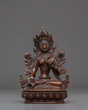 Handmade White Tara Spiritual Statue
