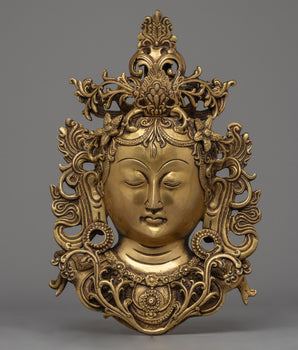 White Tara Wall Hanging Buddha Mask