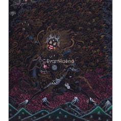 Wrathful Palden Lhamo Thangka Print