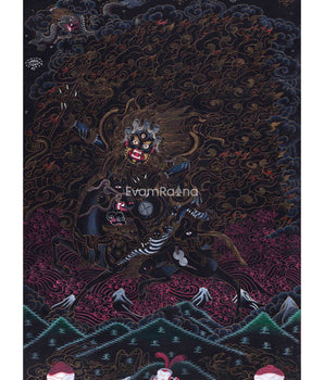 Wrathful Palden Lhamo Thangka Print