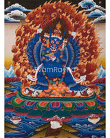Yamantaka Yidam Thangka Painting