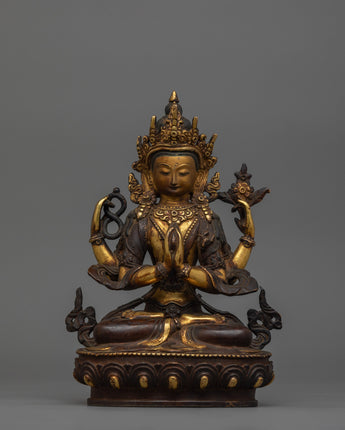Compassionate Deity Four-armed Chenrezig