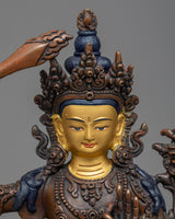 23cm manjushri statue