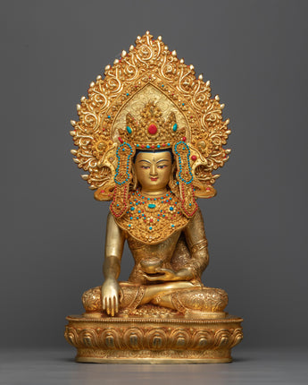 crown-buddha-shakyamuni-statue