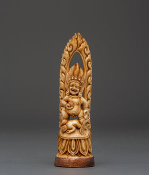 black-dzambhala-bone-statue