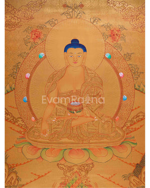 Hand-Painted Gold Style Shakyamuni Buddha