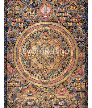 Fine Quality Buddha Mandala |Sacred Hand painted Thangka Painting for Good Luck to House