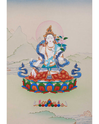 peaceful-white-tara-thangka