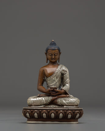 Handmade Art of Oxidized Amitabha Buddha