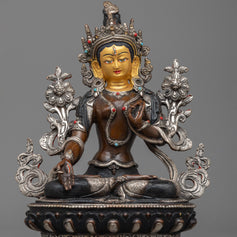 white-tara-silver-plated