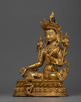 buddhist-green-tara-statue