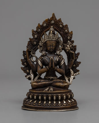 Chenresig Brass Statue
