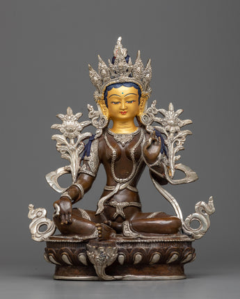green tara buddha statue