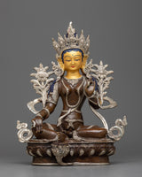 green tara buddha statue