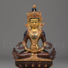 Handmade Long Life Buddha Amitayus Statue