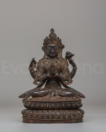 Handmade Buddhist Chenrezig Sculpture