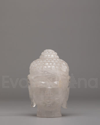 Buddha head sculpture
