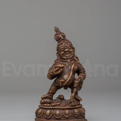 Black Dzambhala Wealth Deity Sculpture