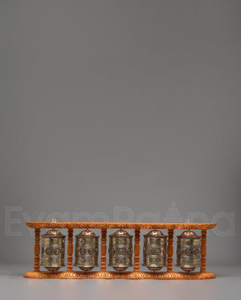 Handcrafted Prayer Wheel Set