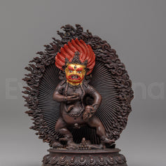 Tibetan Black Dzambhala Sculpture