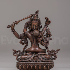 Manjushri With Consort Statue